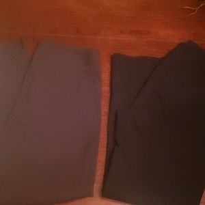 2 pairs of Renuar pants one black and one brown